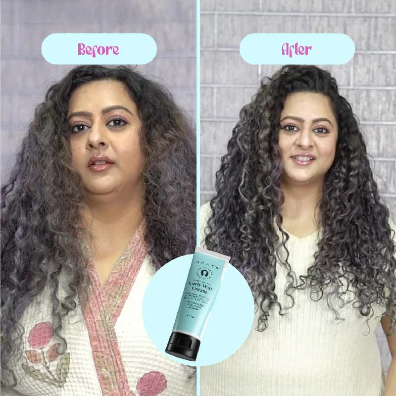 Arata Advanced Curl Care Curly Hair Cream For Velvety Soft Curls, 50 ml-5.webp